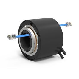ESET8 (AC459808X385), 8-Circuit Ethernet Slip Ring, Through Bore