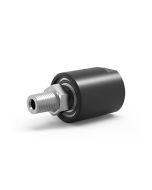 SPS-5210, 1-Passage Rotary Union, 1/4"-18 NPT Connections, Hardcoat Anodized Aluminum  / Stainless Steel