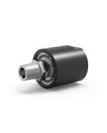 SPS-5410, 1-Passage Rotary Union, 1/2"-14 NPT Connections, Hardcoat Anodized Aluminum  / Stainless Steel
