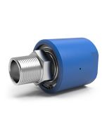 SPSM-5610-R.A (Air Service Only), 1-Passage Rotary Union, Rc1"-11 BSPT Connections, Aluminum / Stainless Steel