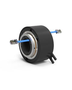 ESET4 (AC459804X384), 4-Circuit Ethernet Slip Ring, Through Bore, 100 Mbps