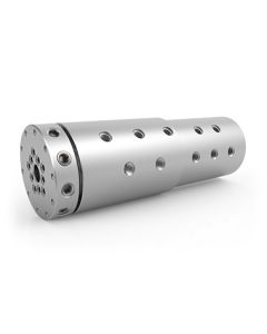 GPS-201-10-OF, 10-Passage Rotary Union, 1/4"-18 NPT Housing Connection, O-ring Shaft Seal Gland, Stainless Steel