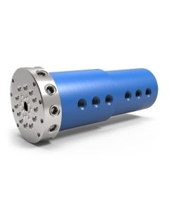 LTM-23121-OF, 12-Passage Rotary Union, Rc3/8"-19 BSPT Housing Connections, O-ring Shaft Seal Gland, Aluminum